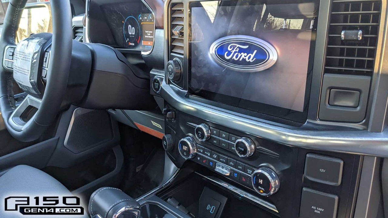 Rò rỉ hình ảnh nội thất Ford F-150 thế hệ mới ro ri hinh anh noi that ford f 150 the he moi