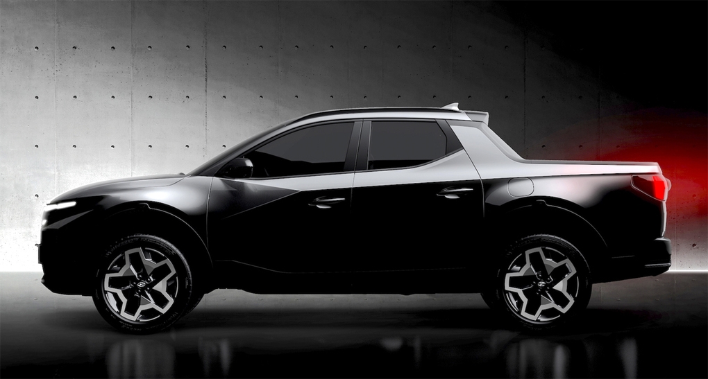 Bán tải Hyundai Santa Cruz 2022 lộ diện trước khi ra mắt