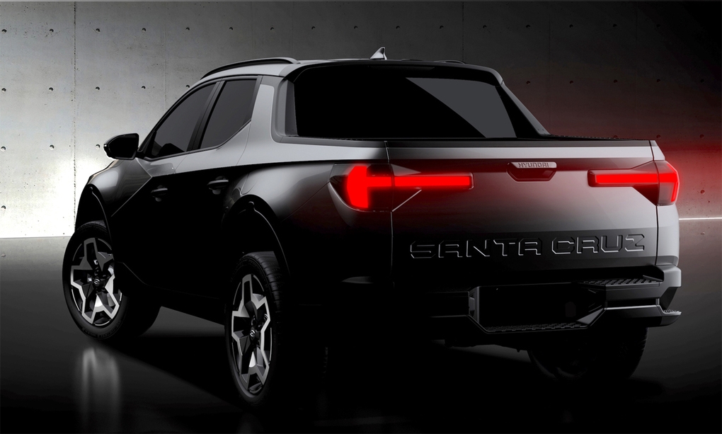 Bán tải Hyundai Santa Cruz 2022 lộ diện trước khi ra mắt