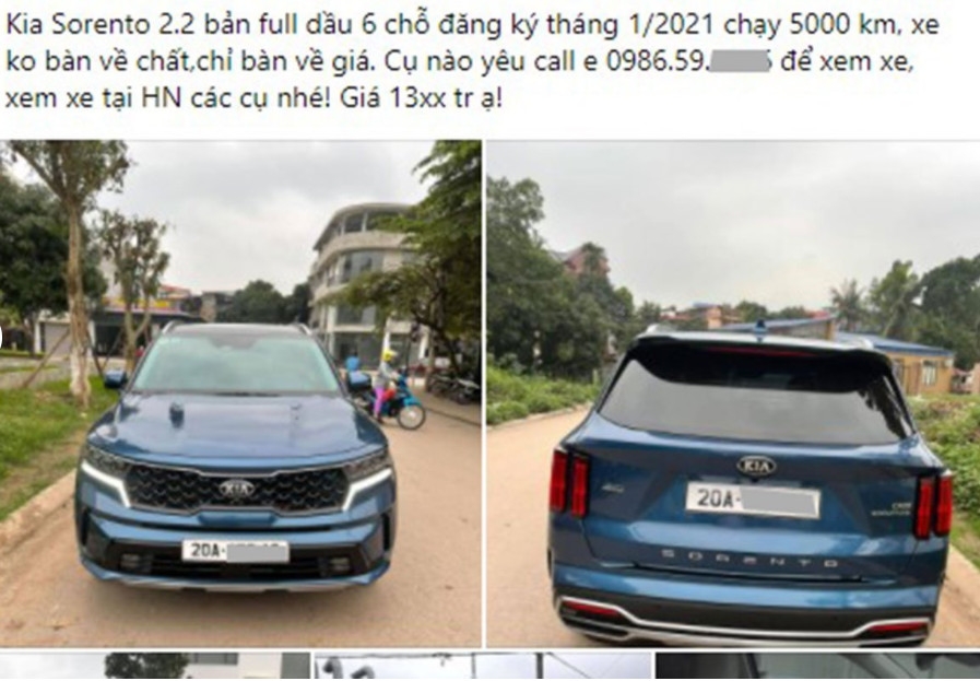 Nhiều chủ xe đồng loạt rao bán Kia Sorento 2021 lướt Nhiều chủ xe đồng loạt rao bán Kia Sorento 2021 lướt