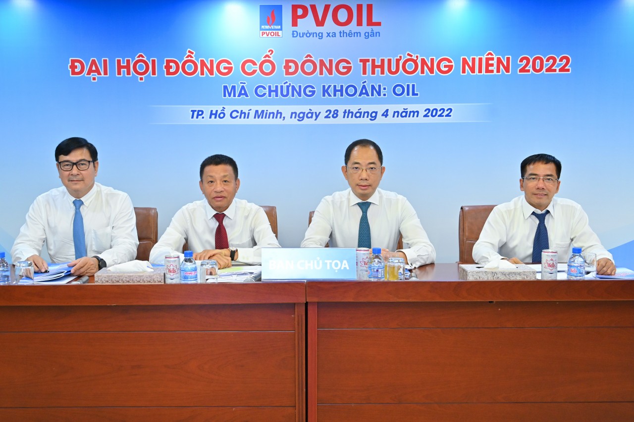 Đại hội đồng cổ đông thường niên 2022 PVOIL: chia cổ tức năm 2021 bằng tiền với tỷ lệ 3,5% vốn điều lệ Đại hội đồng cổ đông thường niên 2022 PVOIL: chia cổ tức năm 2021 bằng tiền với tỷ lệ 3,5% vốn điều lệ