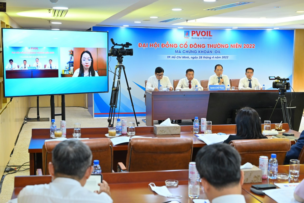 Đại hội đồng cổ đông thường niên 2022 PVOIL: chia cổ tức năm 2021 bằng tiền với tỷ lệ 3,5% vốn điều lệ Đại hội đồng cổ đông thường niên 2022 PVOIL: chia cổ tức năm 2021 bằng tiền với tỷ lệ 3,5% vốn điều lệ