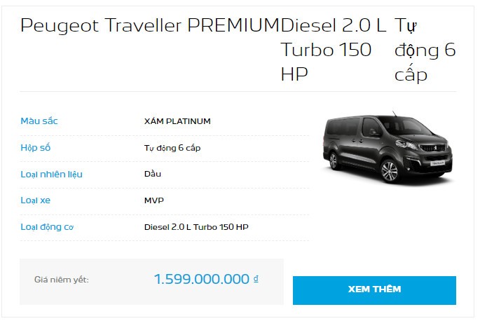 Công bố bảng giá Peugeot mới tại Việt Nam, trong đó một xe giảm hơn 100 triệu đồng Công bố bảng giá Peugeot mới tại Việt Nam, trong đó một xe giảm hơn 100 triệu đồng