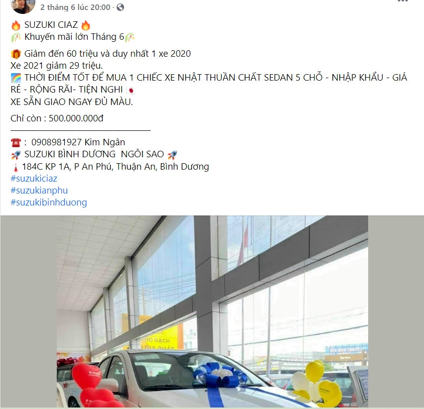 Suzuki Ciaz giảm giá 60 triệu tại đại lý Suzuki Ciaz giảm giá 60 triệu tại đại lý