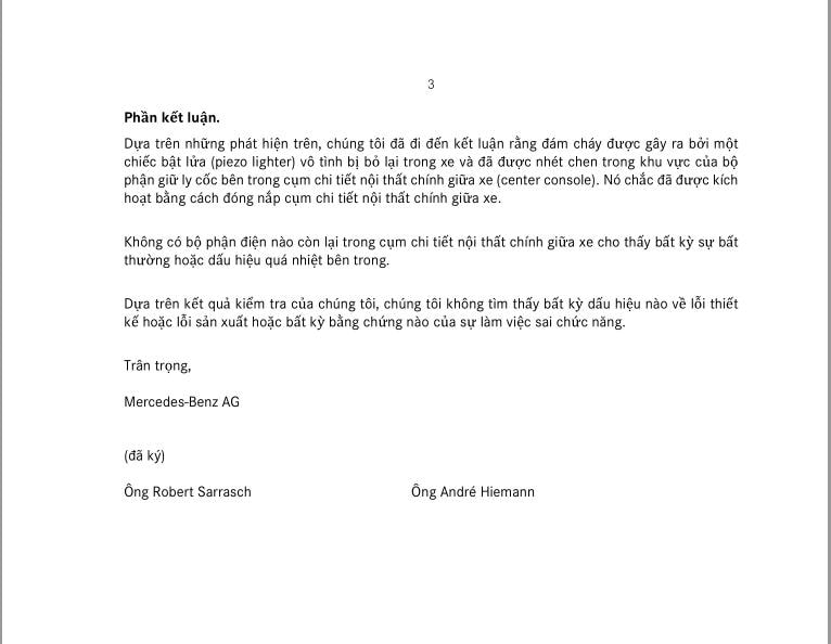 tranh cai xung quanh vu mercedes benz glc 300 dot nhien boc chay khi dang dung