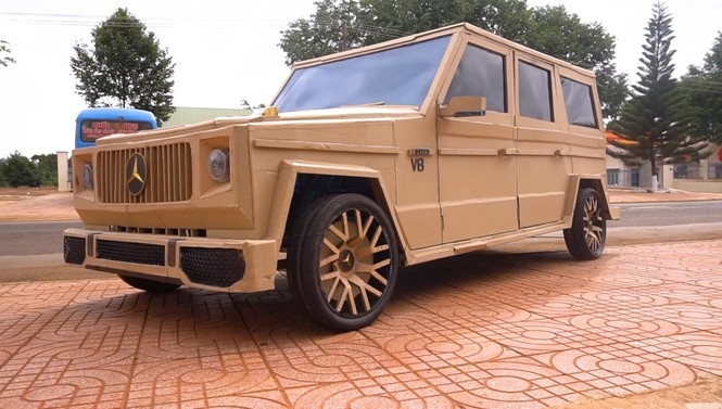 mercedes benz g63 che tu bia carton gay xon xao tai dak lak
