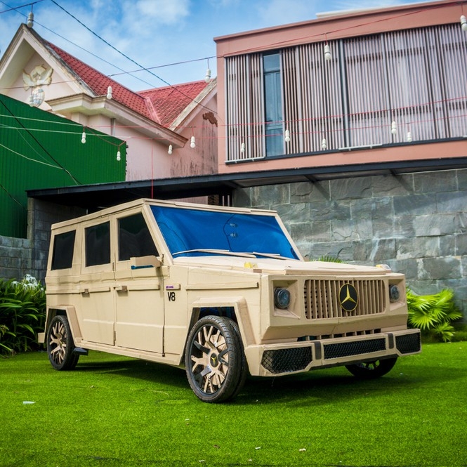 mercedes benz g63 che tu bia carton gay xon xao tai dak lak