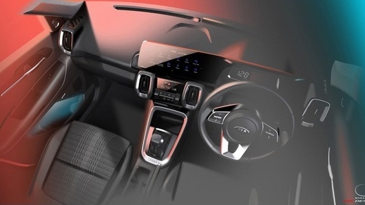 Kia hé lộ hình ảnh đầu tiên về nội thất Sonet 2021 sắp ra mắt