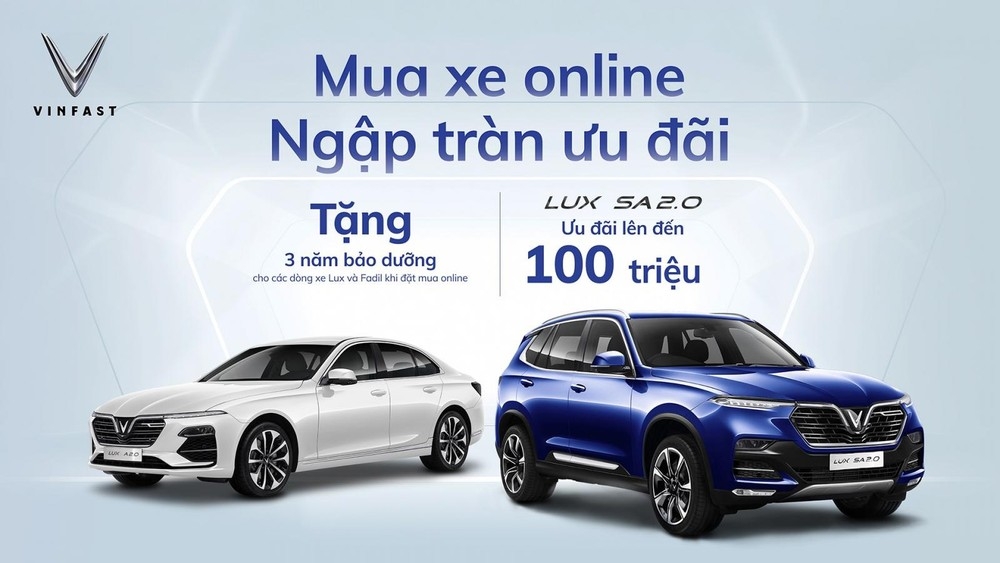 VinFast áp dụng hình thức mua xe trực tuyến với tất cả các dòng sản phẩm VinFast áp dụng hình thức mua xe trực tuyến với tất cả các dòng sản phẩm