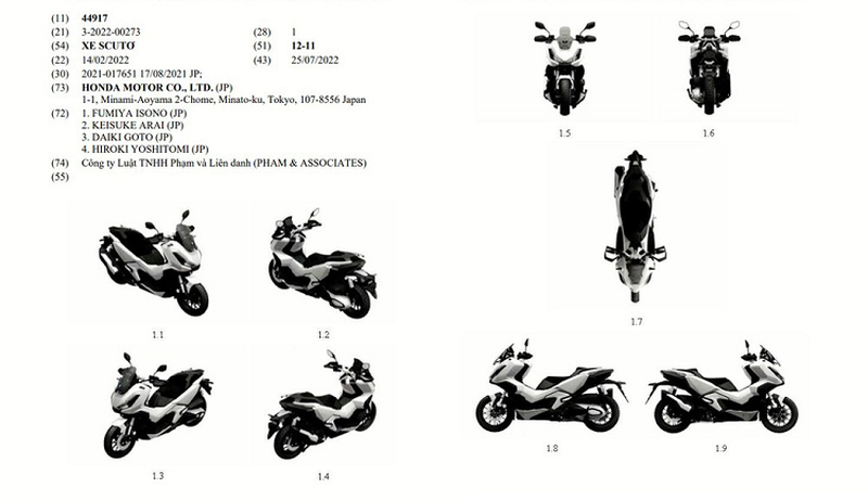 Honda ADV 350 đăng ký bảo hộ, sắp ra mắt thị trường Việt Nam Honda ADV 350 đăng ký bảo hộ, sắp ra mắt thị trường Việt Nam