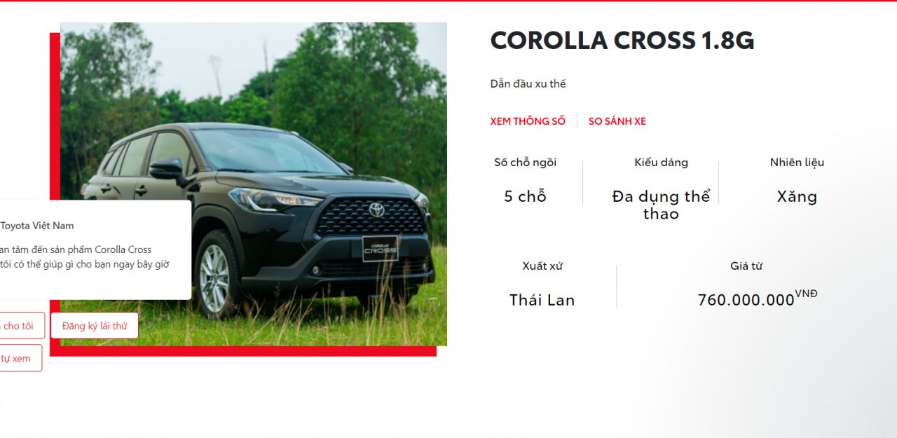 Toyota Corolla Cross bản G bất ngờ tăng giá bán Toyota Corolla Cross bản G bất ngờ tăng giá bán
