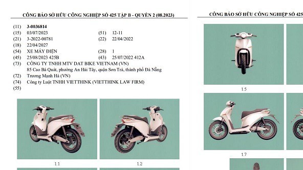 Xe máy điện mới của Dat Bike đăng ký, cạnh tranh Honda Vision
