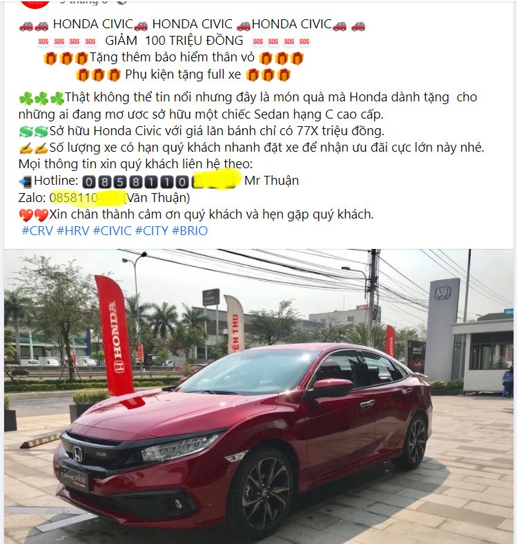 Honda Civic giảm sốc 100 triệu tại đại lý, xả kho đón bản mới