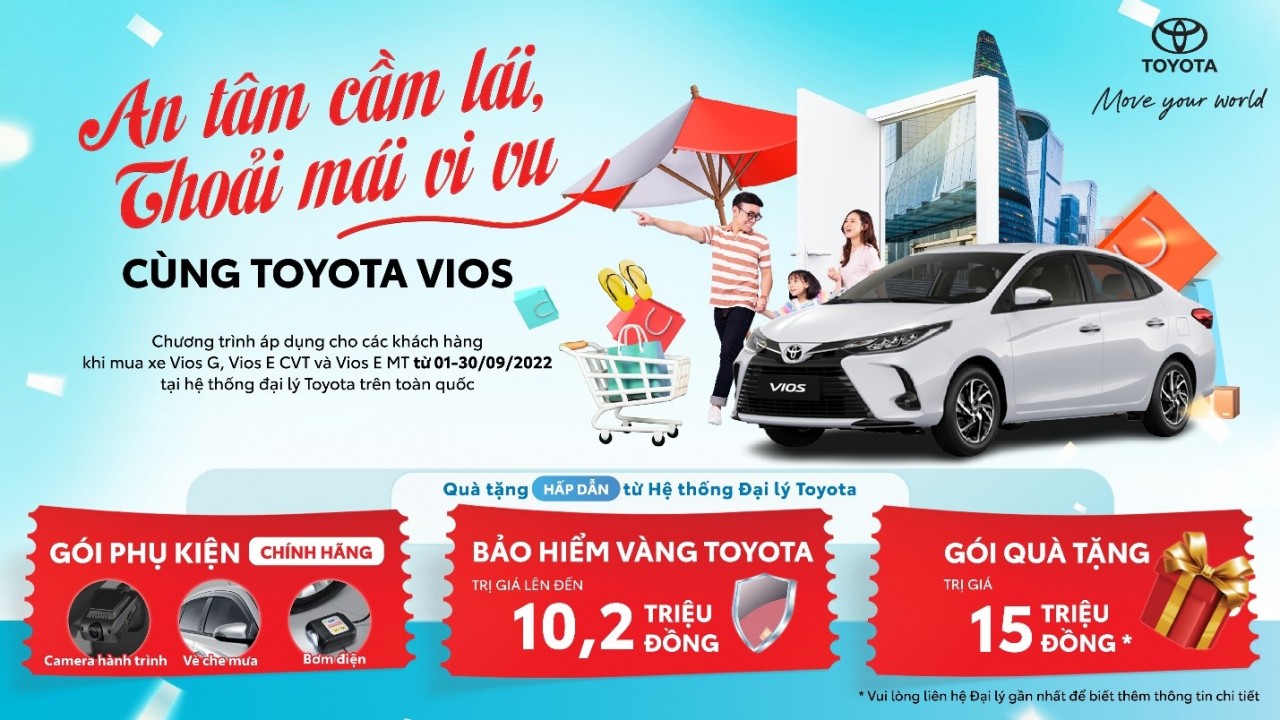 Ưu đãi khủng để sở hữu Toyota Vios, “ông hoàng” dòng sedan hạng B Ưu đãi khủng để sở hữu Toyota Vios, “ông hoàng” dòng sedan hạng B