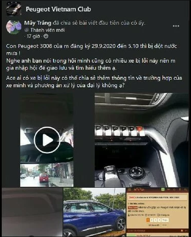 Peugeot 3008/5008 bị tố lỗi thước lái, dột nước khi mưa? peugeot 30085008 bi to loi thuoc lai dot nuoc khi mua