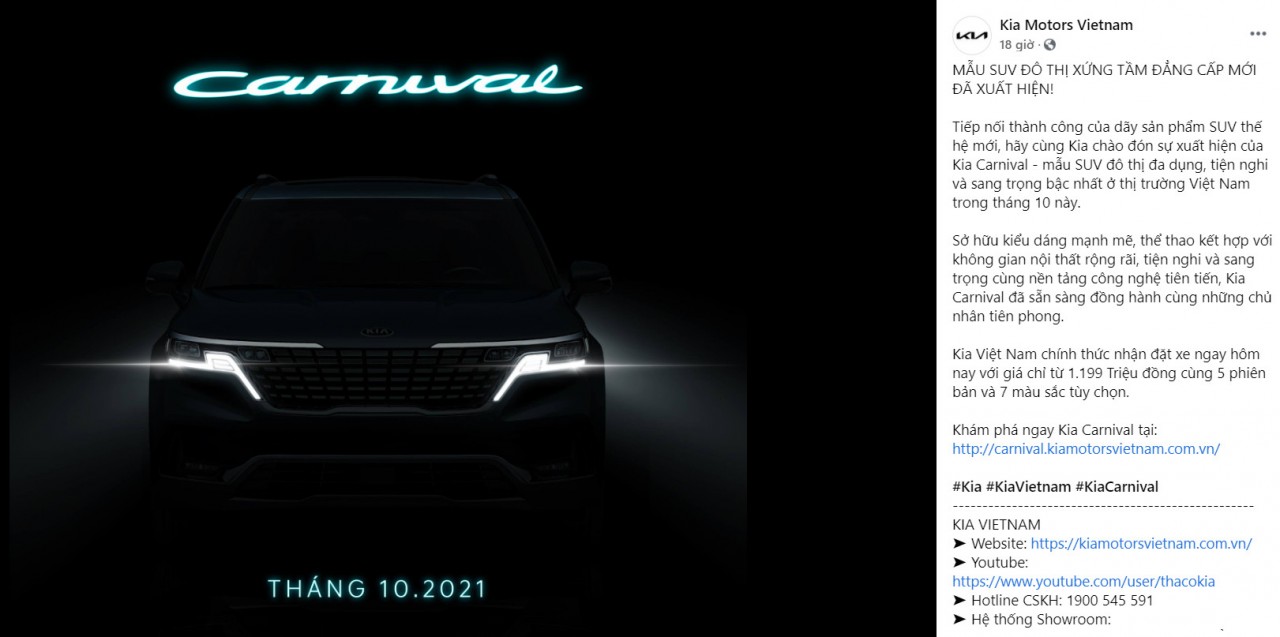 Cộng đồng mạng phản ứng khi Kia Việt Nam gọi Carnival là SUV đô thị Cộng đồng mạng phản ứng khi Kia Việt Nam gọi Carnival là SUV đô thị