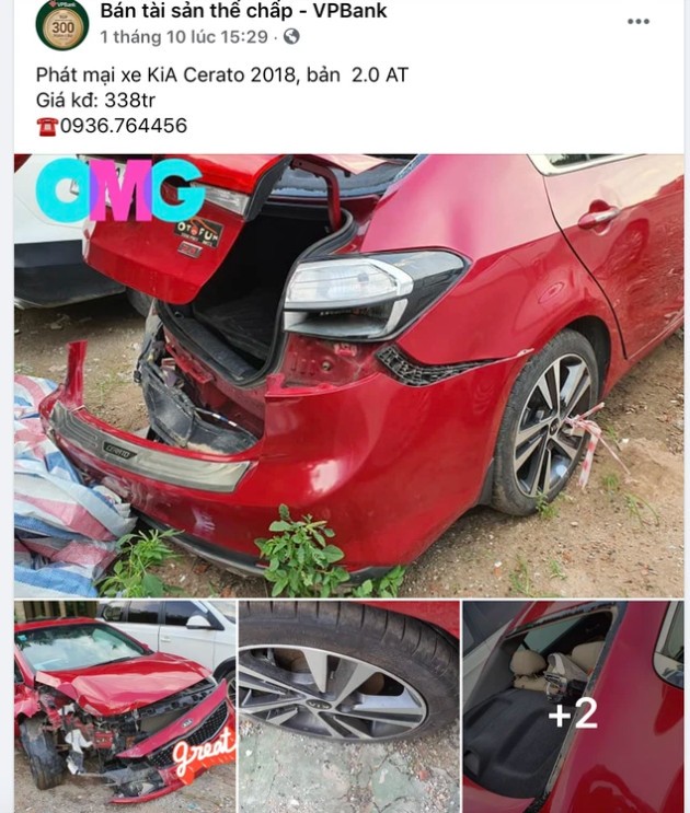 Ngân hàng phát mại Kia Cerato hư hỏng nặng giá 338 triệu Ngân hàng phát mại Kia Cerato hư hỏng nặng giá 338 triệu