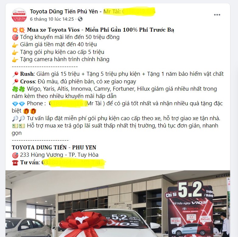 Toyota Vios giảm giá tới 50 triệu đồng tại đại lý