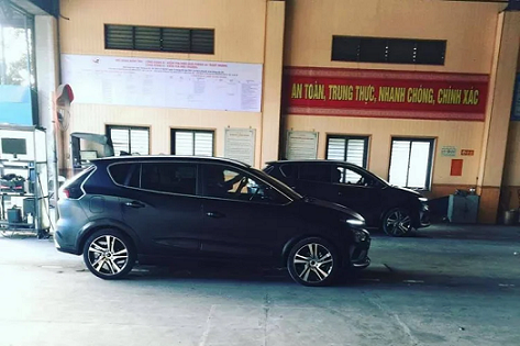 VinFast VF e34 đi đăng kiểm với ngoại hình khác lạ