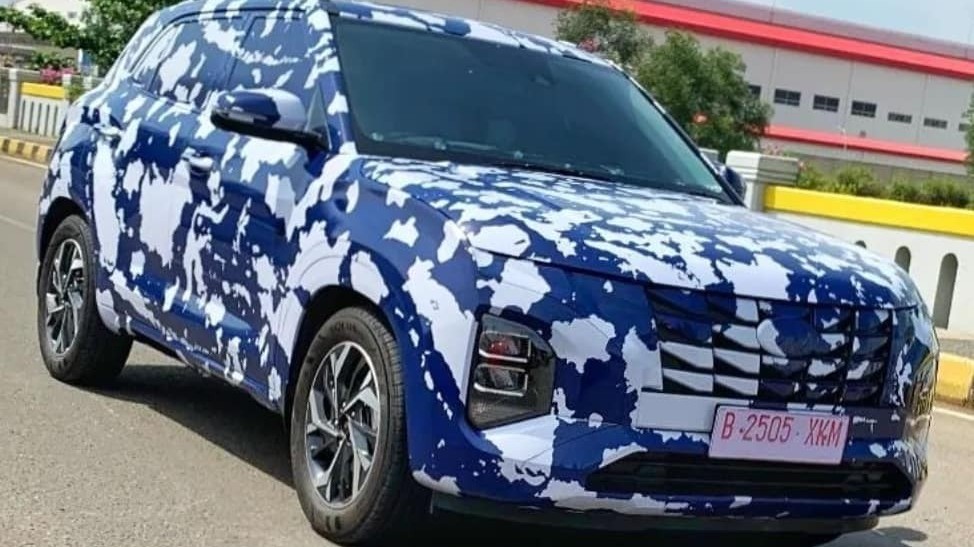 Hyundai Creta 2022 ngụy trang kín mít chạy thử tại đường phố Indonesia