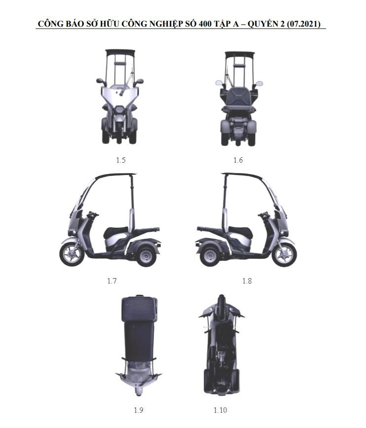 Xe máy điện Honda Gyro Canopy có mui che, 3 bánh, giá 143 triệu đồng Xe máy điện Honda Gyro Canopy có mui che, 3 bánh, giá 143 triệu đồng