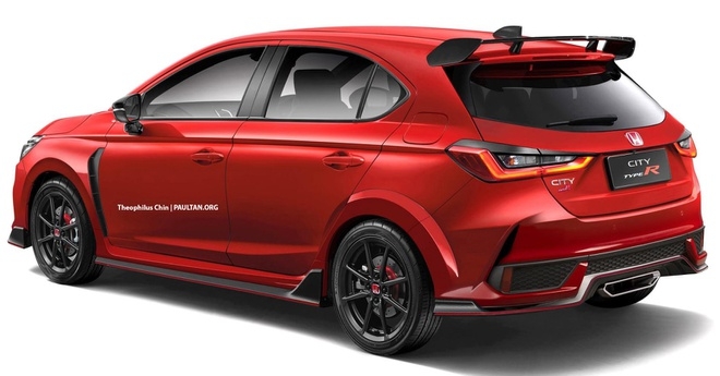 Phác thảo mẫu xe hiệu suất cao Honda City Type R Phác thảo mẫu xe hiệu suất cao Honda City Type R