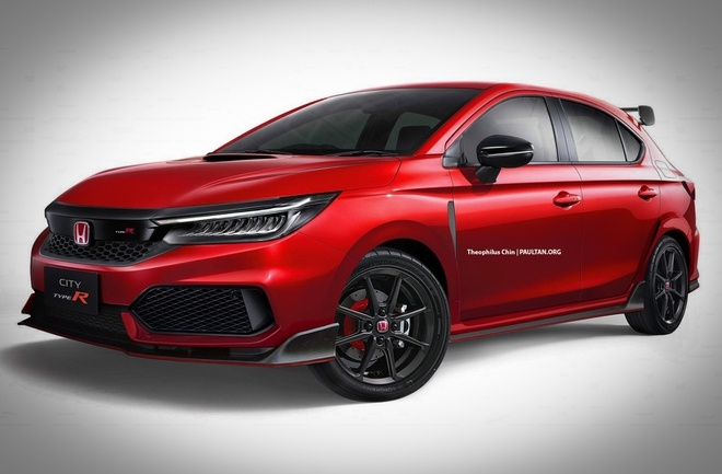 Phác thảo mẫu xe hiệu suất cao Honda City Type R Phác thảo mẫu xe hiệu suất cao Honda City Type R