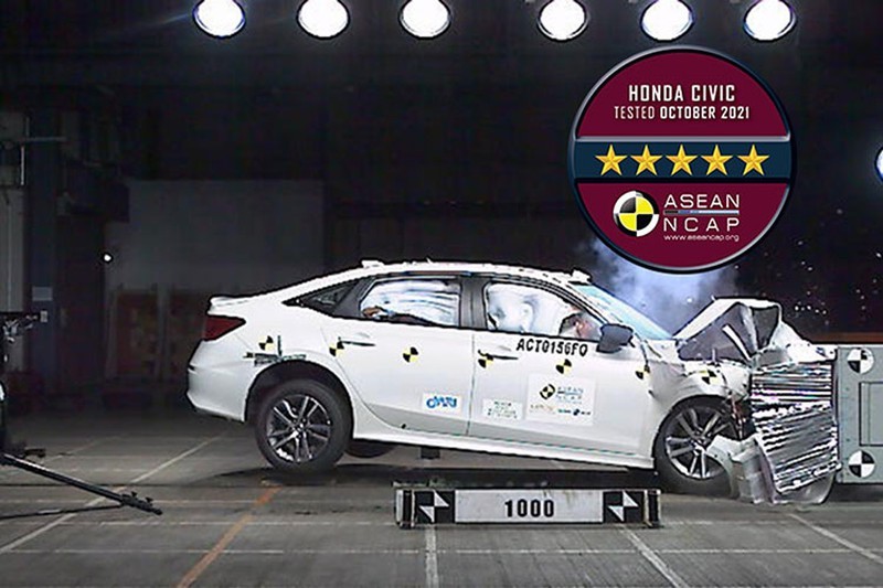 Honda Civic 2022 đạt chuẩn an toàn 5 sao của Asean NCAP Honda Civic 2022 đạt chuẩn an toàn 5 sao của Asean NCAP