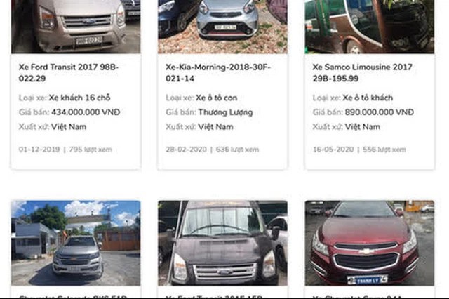 Cuối năm, ngân hàng lại ồ ạt thanh lý ô tô, giá chỉ từ 80 triệu đồng