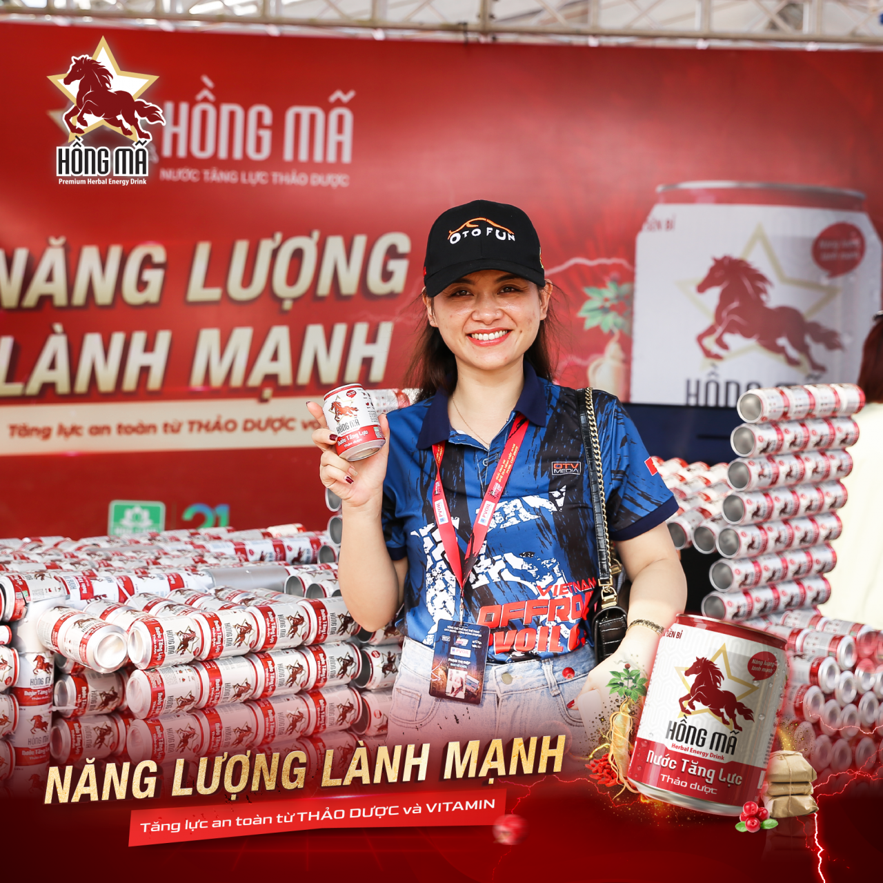 Nước tăng lực thảo dược Hồng Mã đồng hành cùng PVOIL VOC 2022
