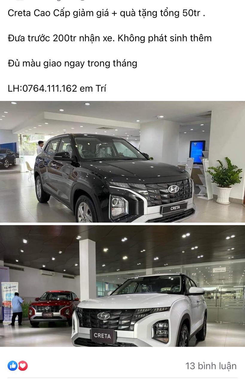 Hyundai Creta giảm giá 35 triệu đồng tại đại lý Hyundai Creta giảm giá 35 triệu đồng tại đại lý