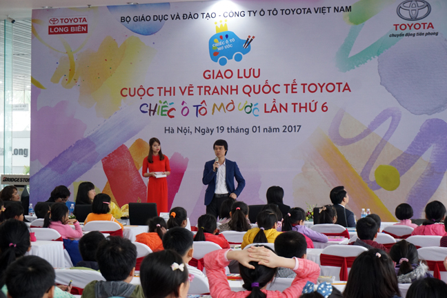 giao luu huong ung cuoc thi ve tranh quoc te quotchiec o to mo uocquot cua toyota