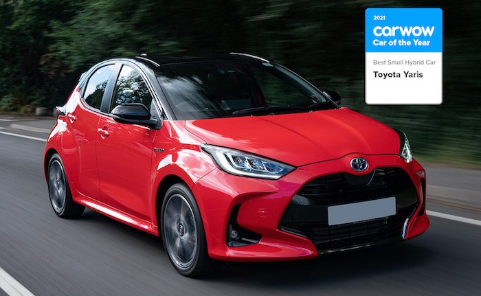 Toyota Yaris hybrid được trao giải Xe hybrid hạng nhỏ tốt nhất 2021 của Carwow. Toyota Yaris hybrid được trao giải Xe hybrid hạng nhỏ tốt nhất 2021 của Carwow.
