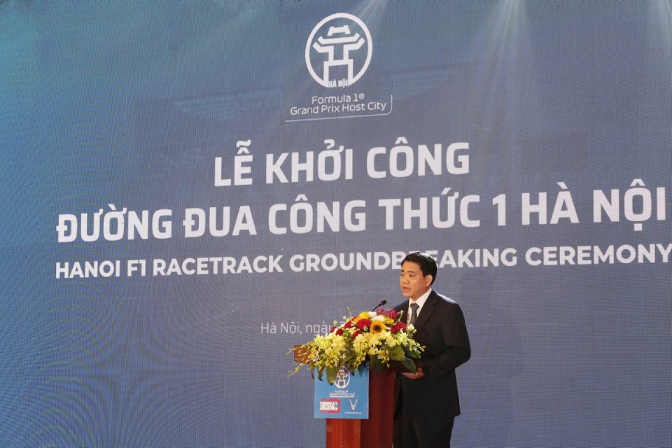 Hà Nội chính thức khởi công xây đường đua F1 ha noi chinh thuc khoi cong xay duong dua f1