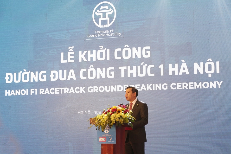 Hà Nội chính thức khởi công xây đường đua F1 ha noi chinh thuc khoi cong xay duong dua f1