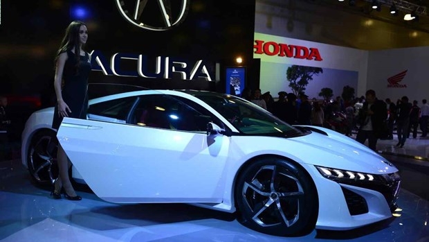 Xe Honda trưng bày tại triển lãm ôtô quốc tế Moskva. (Nguồn: Getty Images) Xe Honda trưng bày tại triển lãm ôtô quốc tế Moskva. (Nguồn: Getty Images)