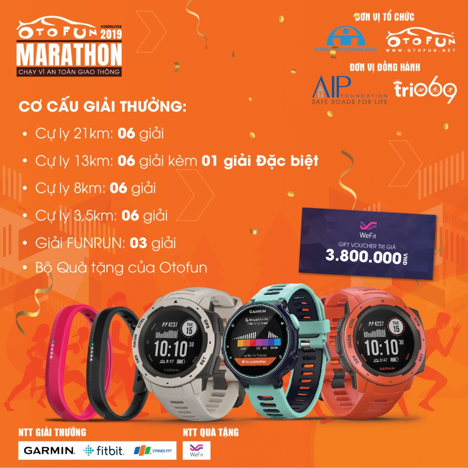 Tham gia Otofun Marathon 2019 để nhận đồng hồ Fibit & Garmin tham gia otofun marathon 2019 de nhan dong ho fibit garmin