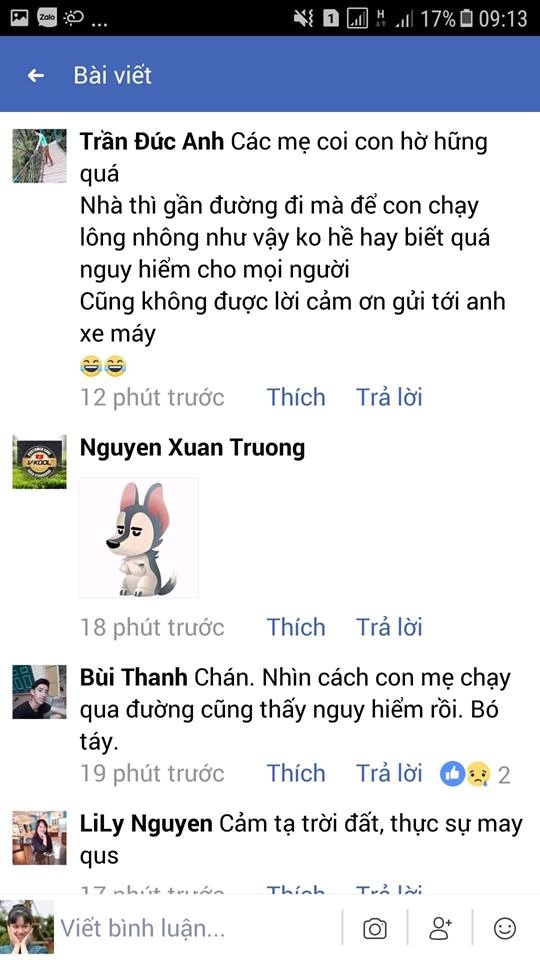Đứa trẻ băng qua đường, ngã trước mũi 2 xe container dua tre bang qua duong nga truoc mui container khien tai xe hot hoang
