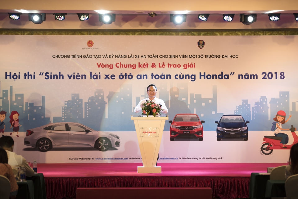 soi dong vong chung ket hoi thi sinh vien lai xe oto an toan cung honda nam 2018