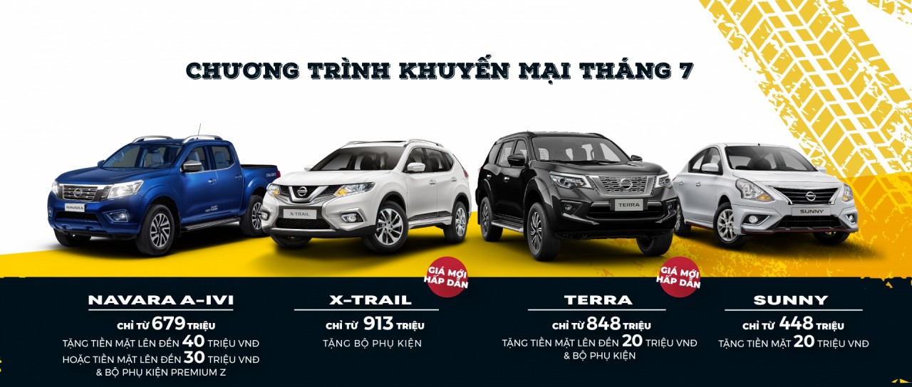 nissan viet nam tiep tuc uu dai cho khach hang mua xe trong thang 7
