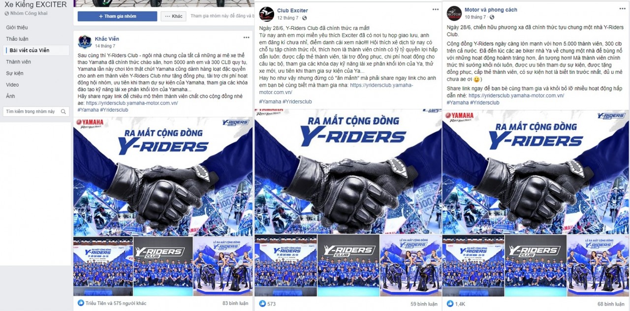 Thành viên Y-Riders Club tự hào tham gia cộng đồng lớn mạnh, nhiều đặc quyền và hoạt động ý nghĩa y riders club cong dong moi voi nhieu dac quyen va hoat dong y nghia danh cho cac thanh vien