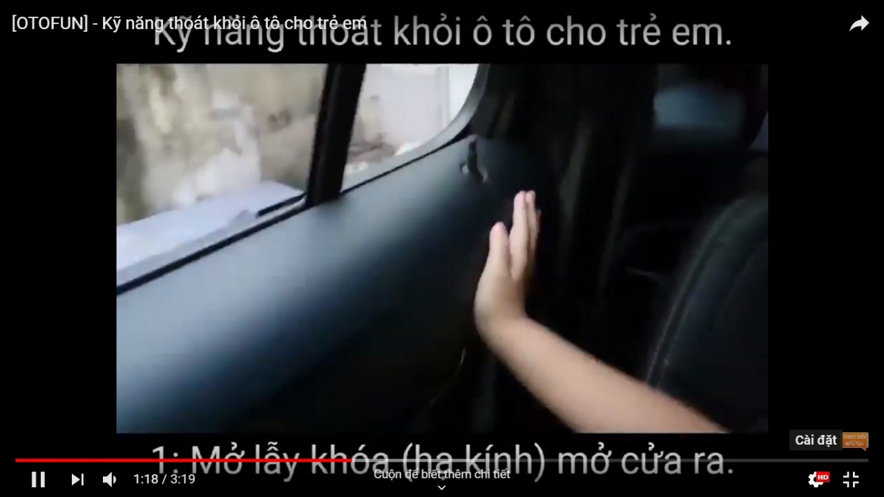 6 ky nang co ban giup tre thoat hiem khi mac ket trong mot chiec o to bi khoa kin