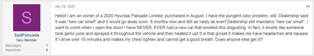 nguoi dung to hyundai palisade co mui hoi nhu toi va tat cu