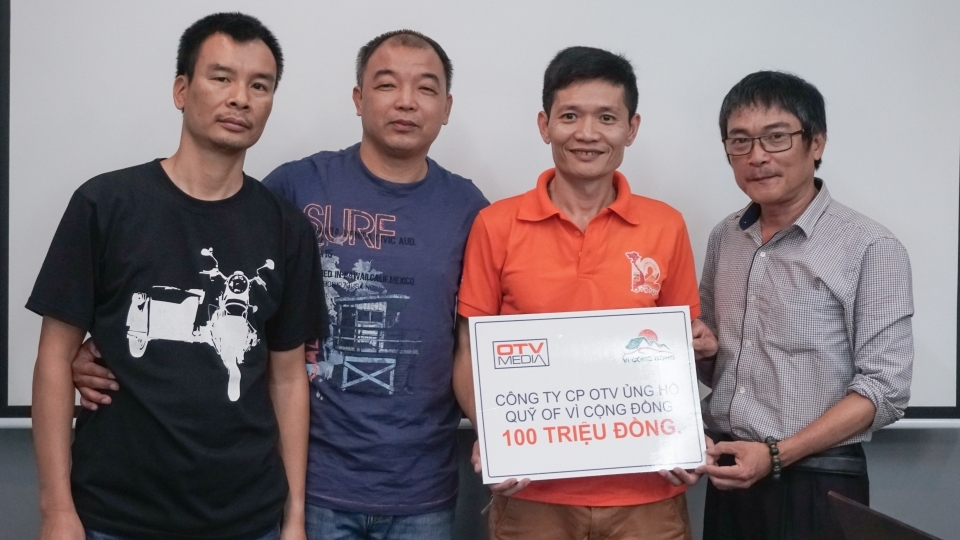 OTV tặng 100 triệu đồng cho quỹ OF vì cộng đồng