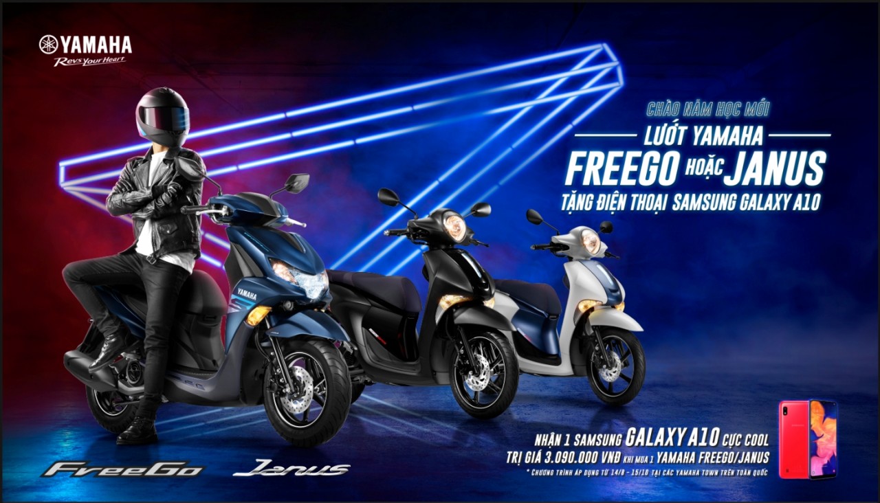 yamaha tang samsung galaxy a10 cho khach hang mua xe freego hoac janus 17746