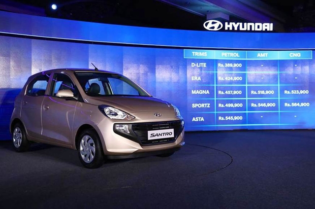 hyundai santro 2018 ra mat gia chi 123 trieu dong