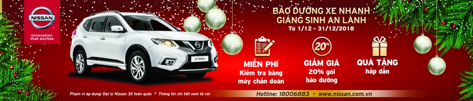 nissan viet nam trien khai chuong trinh bao duong xe nhanh giang sinh an lanh