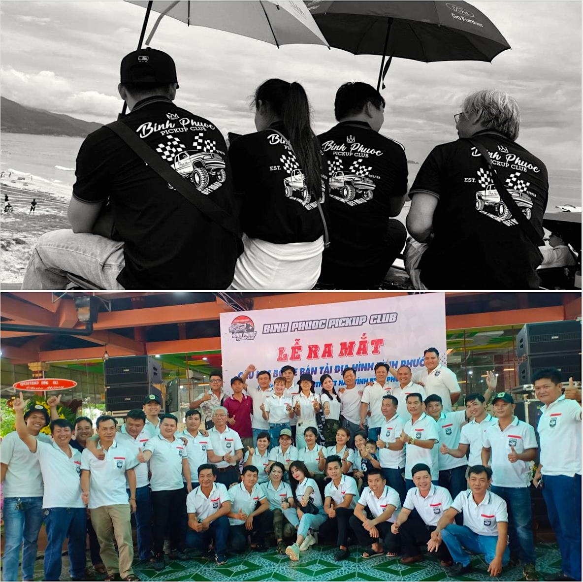 Áo thun đen và trắng là hai màu áo đồng phục của Bình Phước Pickup Áo thun đen và trắng là hai màu áo đồng phục của Bình Phước Pickup