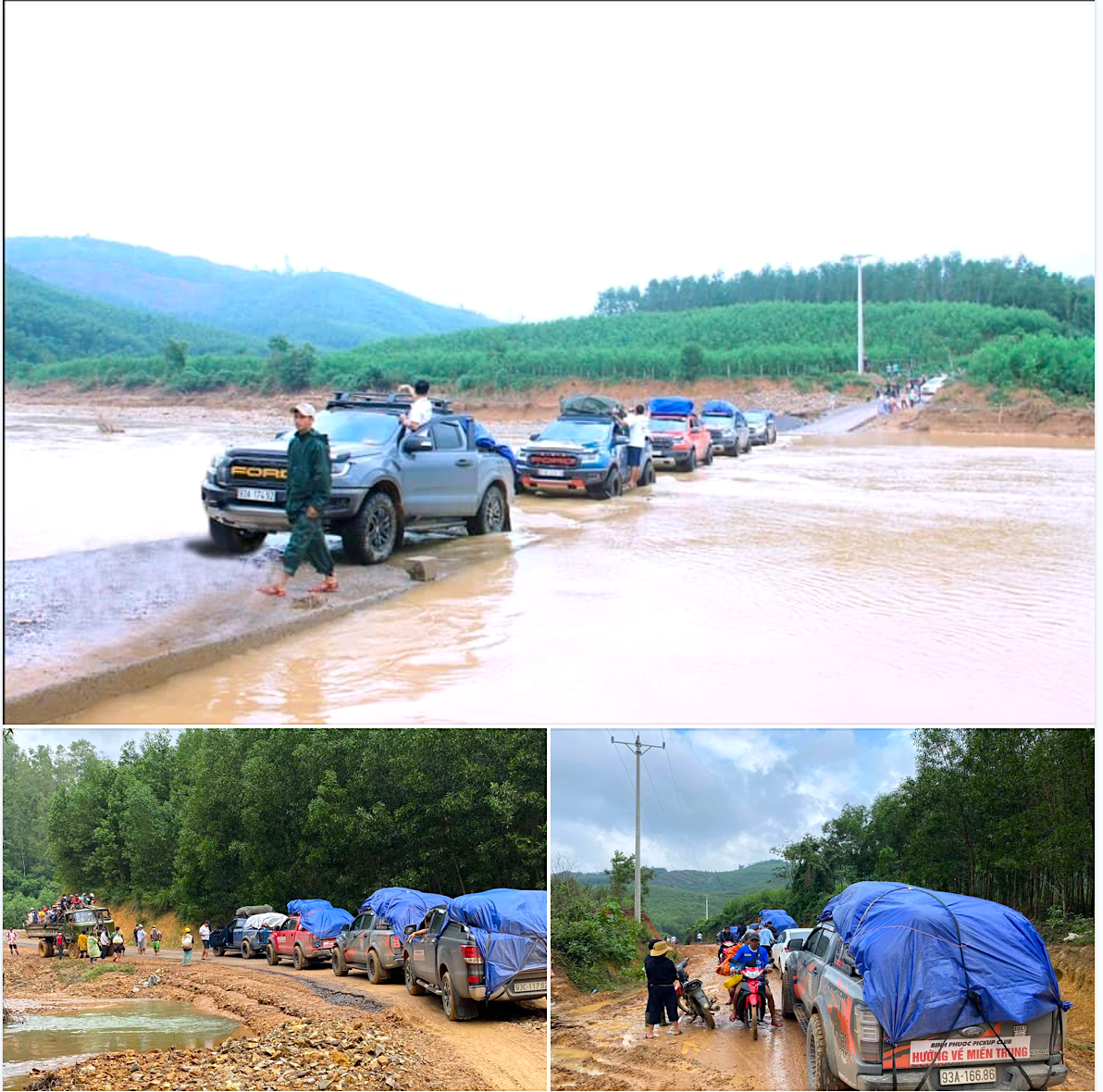 Bình Phước Pickup vượt quãng đường xa, đến tận vùng lũ để hỗ trợ người dân Quảng Trị Bình Phước Pickup vượt quãng đường xa, đến tận vùng lũ để hỗ trợ người dân Quảng Trị