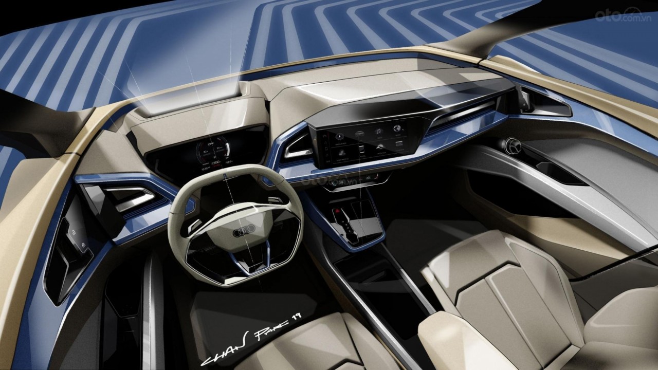 audi q4 e tron 2021 mau xe dien gia re sap ra mat
